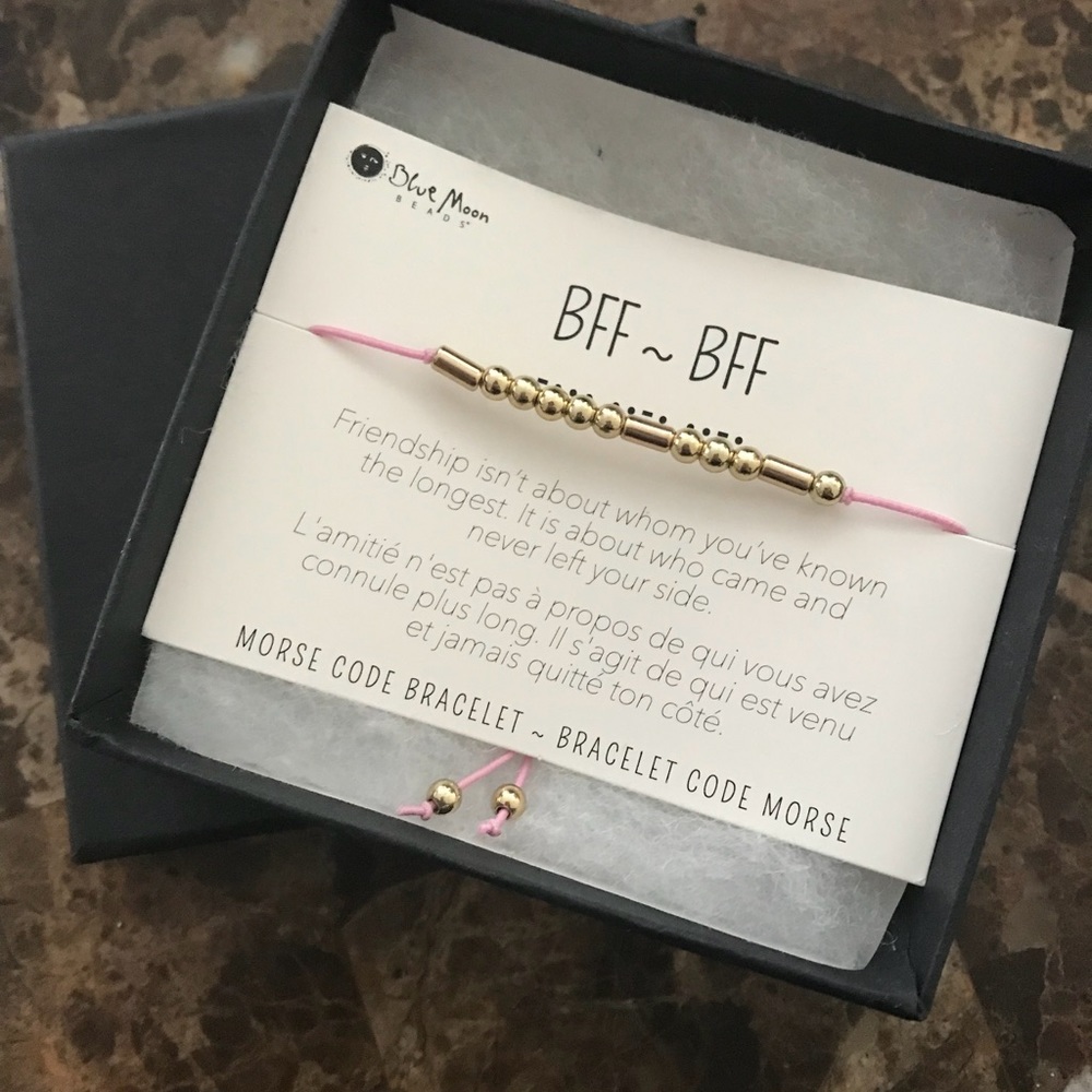 Best friend Morse code bracelet